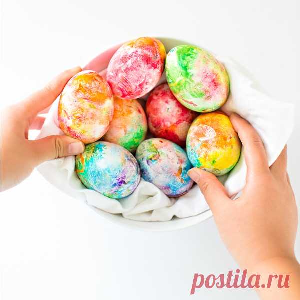 Красим яйца в радужные цвета | Всё для развития ребенка