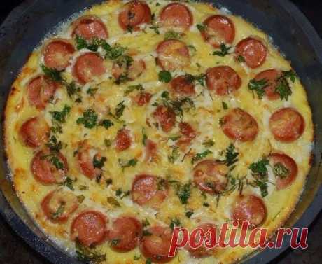 Запеканка из картофеля с сосисками