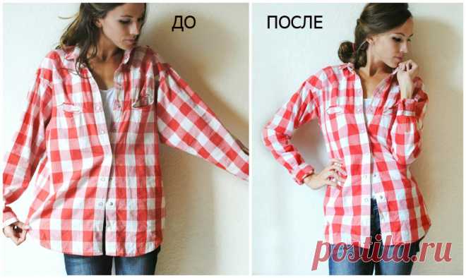 8 необычных способов перешить мужскую рубашку — BurdaStyle.ru