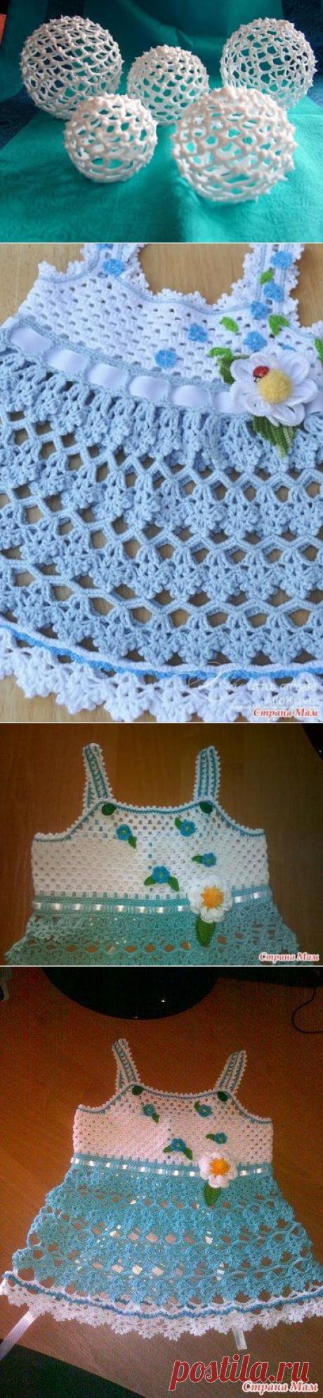 Вязаные платья для девочек крючком! (схемы вязания) | ЖЕНСКИЙ МИР