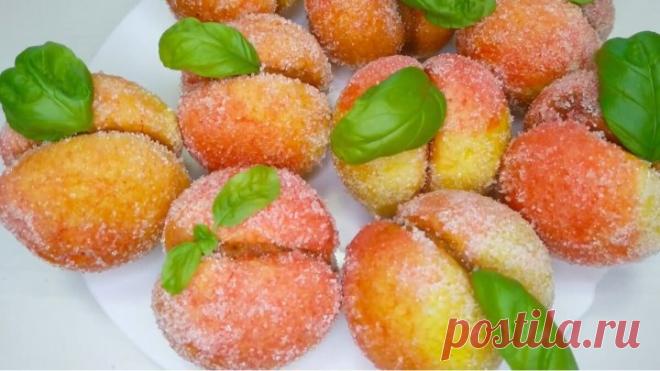 ПИРОЖНЫЕ ПЕРСИКИ СО СГУЩЁНКОЙ! Вкусный ДЕСЕРТ!