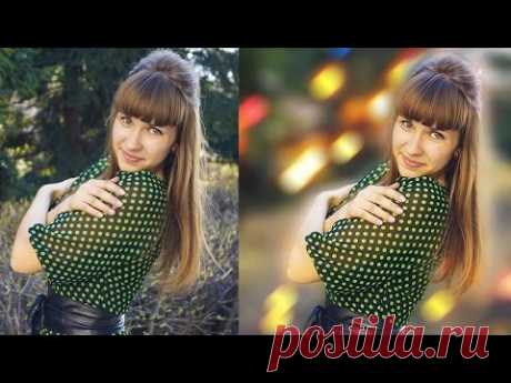 Как размыть фон на фото в Фотошопе