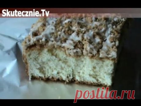 Puszysta drożdżówka z cynamonową kruszonką i lukrem maślanym :: Skutecznie.Tv