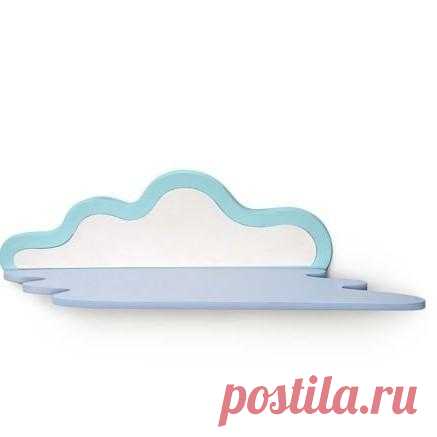 Полка маленькая бело-голубая – купить в Москве, цена 1 200 руб., дата размещения: 01.12.2019 - Обустройство детской