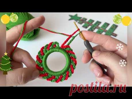 С РОЖДЕСТВОМ 🎄🎄🎄 Вам понравится рождественское украшение / Отличные простые идеи вязания крючком