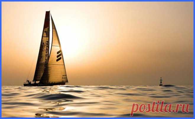 Закат на море