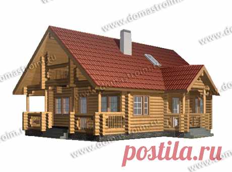 Проект 6 - Проекты домов срубов площадью до 140 кв.м - Домастроим