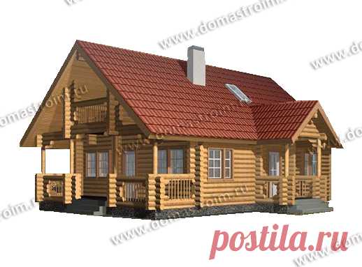 Проект 6 - Проекты домов срубов площадью до 140 кв.м - Домастроим