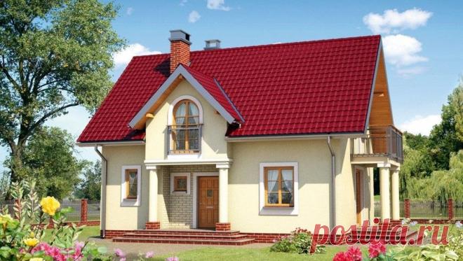 Элегантный загородный коттедж с мансардным этажом и выходом в сад.