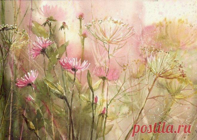 Нежные лирические акварели Malgorzata Szczecinska - Ярмарка Мастеров - ручная работа, handmade