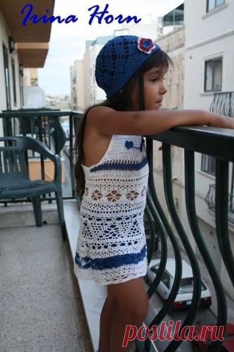 Туника "Для маленьких фей"_или "Морская гжель"_от Irina_Karpenko.