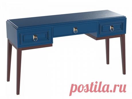 Туалетный столик синий из массива дуба купить по цене 45 500 руб. в Москве — интернет-магазин Chudo-magazin.ru
