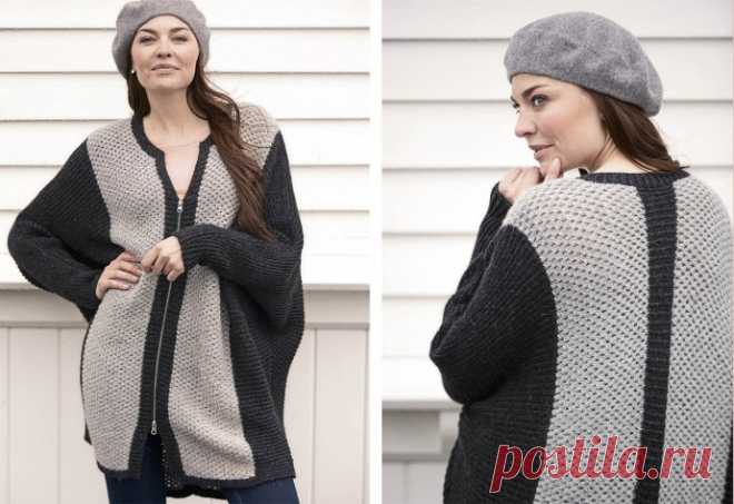 Красивый кардиган для любителей свободных форм