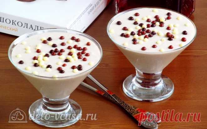 Бананово-сметанный десерт с печеньем, пошаговый рецепт с фото