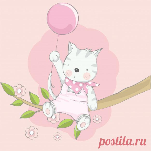 Симпатичная кошка с мультяшным деревом Более миллиона свободных векторов, PSD, фотографии и бесплатные иконки. Эксклюзивные халявы и все графические ресурсы, которые необходимые для ваших проектов