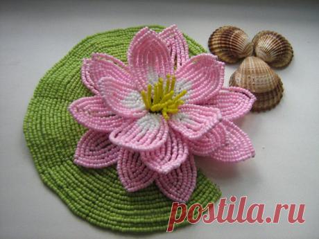 Кувшинки из бисера | 3vision - Fashion blog