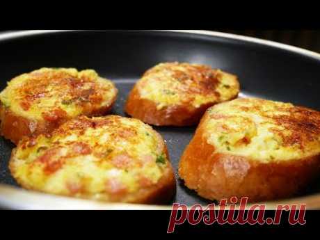 ВКУСНОТА НА ЗАВТРАК ДЛЯ ЛЕНИВЫХ ЗА 5 МИНУТ! НЕОБЫЧНЫЕ БУТЕРБРОДЫ из ТВОРОГА НА СКОВОРОДЕ!