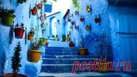 Голубой город Шефшауен (Chefchaouen) в Марокко