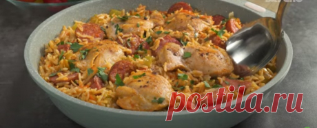 Джамбалайя на плите: вкусно и сытно | По Вкусу Пульс Mail.ru На сильном огне обжариваем с обеих сторон филе куриного бедра.