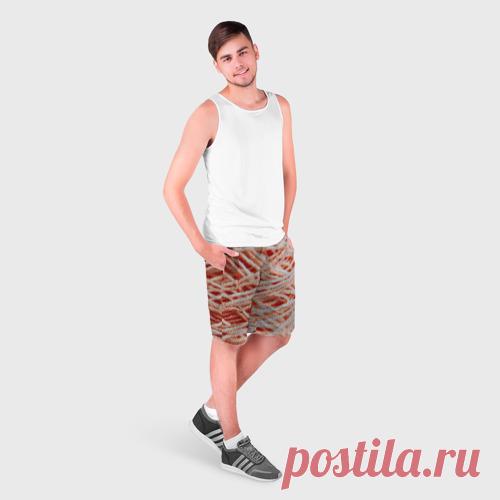 Мужские шорты 3D Нити - макро фото - купить по цене 3300 руб в интернет-магазине Всемайки, арт 3652185