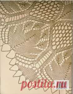 Вязание салфеток спицами. Knitted Lace