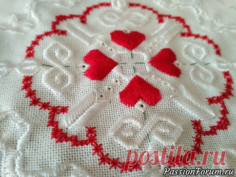 HARDANGER, WELCOME! Или свадебная подушечка для колец