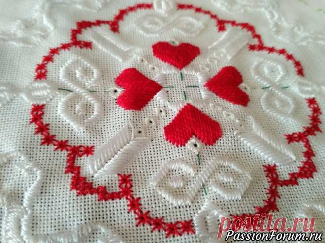 HARDANGER, WELCOME! Или свадебная подушечка для колец