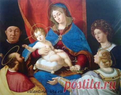 Андреа Превитали. Мадонна с Младенцем, Святыми Павлом, Агнесой и донаторами Паоло и Аньезе Кассотти. (Мадонна Кассотти). 1523
Великие живописцы Ренессанса из Академии Каррара в Бергамо - выставка в Государственном Музее изобразительных искусств