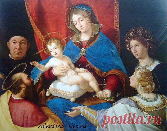 Андреа Превитали. Мадонна с Младенцем, Святыми Павлом, Агнесой и донаторами Паоло и Аньезе Кассотти. (Мадонна Кассотти). 1523
Великие живописцы Ренессанса из Академии Каррара в Бергамо - выставка в Государственном Музее изобразительных искусств