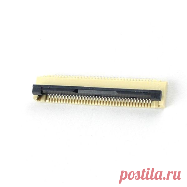 Коннектор 36 pin для FFC FPC шлейфов с фиксатором, нижние контакты, шаг 0,5 мм купить  SMD гнездо Flip Lock 36 pin для FFC FPC плоских шлейфов с защёлкой, для  тачпадов, экранов, сенсорных стекол, клавиатур, шаг 0,5 мм.