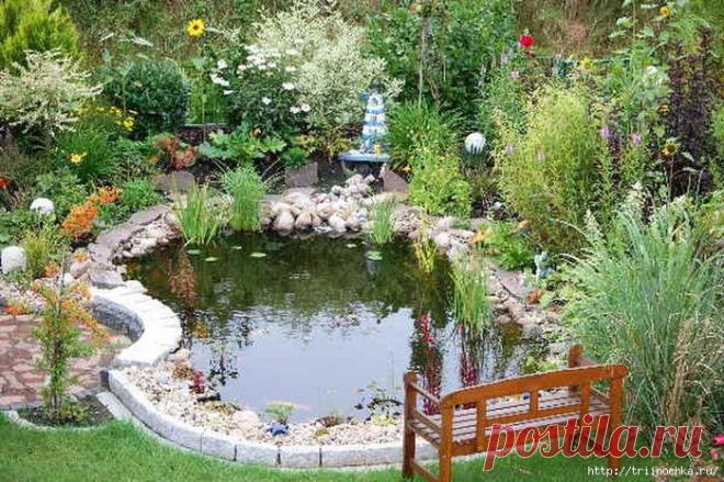 КАК ПОСТРОИТЬ ВОДОЕМ ВОЗЛЕ БЕСЕДКИ | Самоцветик