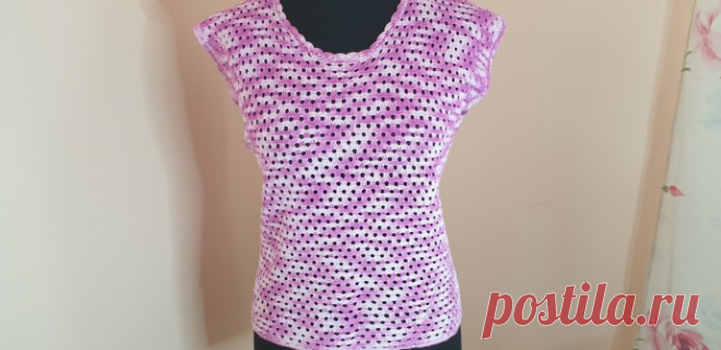 Летний топ крючком