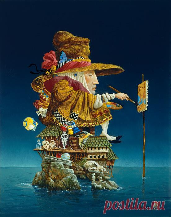 Джеймс К. Кристенсен - Остров художников - ОГРАНИЧЕННОЕ ИЗДАНИЕ КАНВА