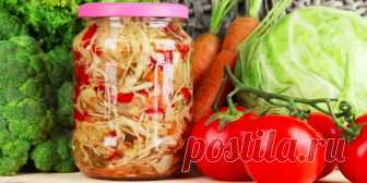 6 очень вкусных салатов из капусты на зиму Яркие ароматные заготовки с перцем, морковью, помидорами, баклажанами, свёклой и яблоками.
