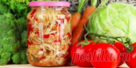 6 очень вкусных салатов из капусты на зиму Яркие ароматные заготовки с перцем, морковью, помидорами, баклажанами, свёклой и яблоками.