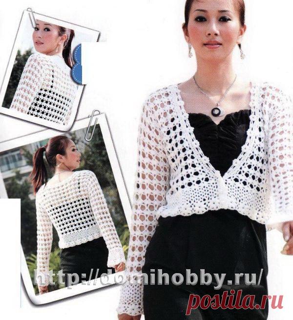 Кофта крючком: 27 моделей со схемами, описанием и видео мк для начинающих