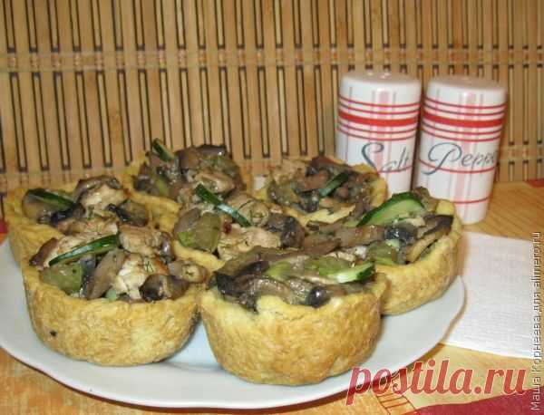 Закусочные корзинки из песочного теста