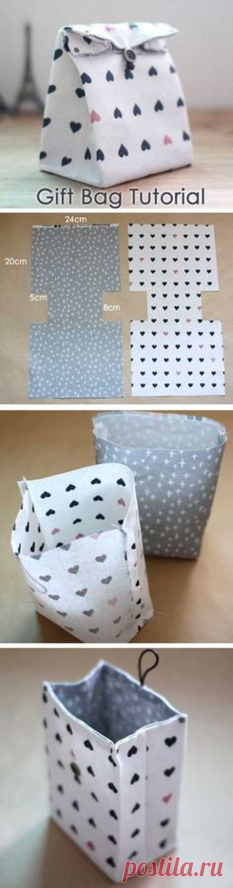 Traditional-style Fabric Gift Bags Instructions DIY…
