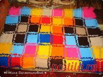 Мастера рукоделия - рукоделие для дома. Бесплатные мастер-классы, фото и видео уроки - Мастер-класс по пэчворку: Плед из флиса