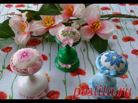 Мастер-класс игольницы на подставке.Вышивка крестиком