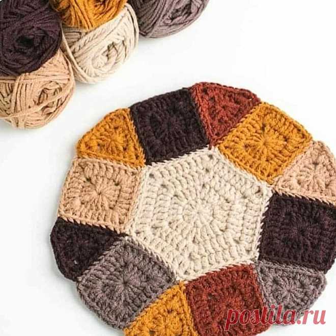 В стиле пэчворк: 16 пледов крючком и спицами | Вязание с Paradosik_Handmade | Дзен