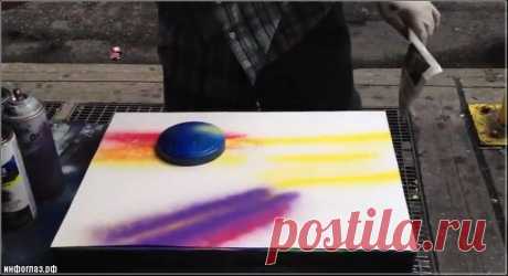 Техника рисования «spray paint art» - это удивительно | Экстремал