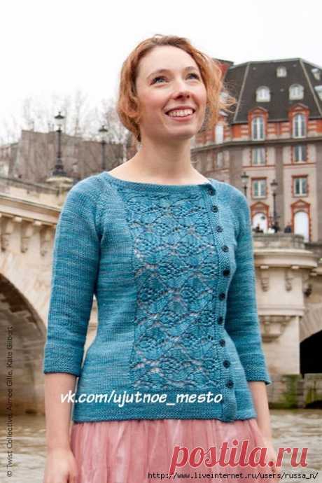 Пуловер &quot;Pont Neuf&quot; by Emily Wessel.