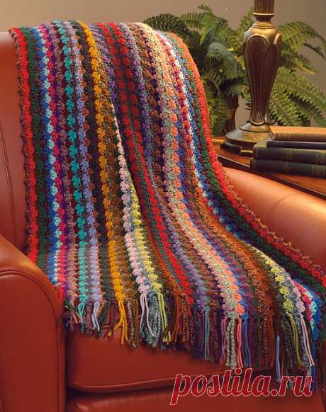 Ravelry: Little Shell Warmer Афганский узор от Кэтрин Энг
