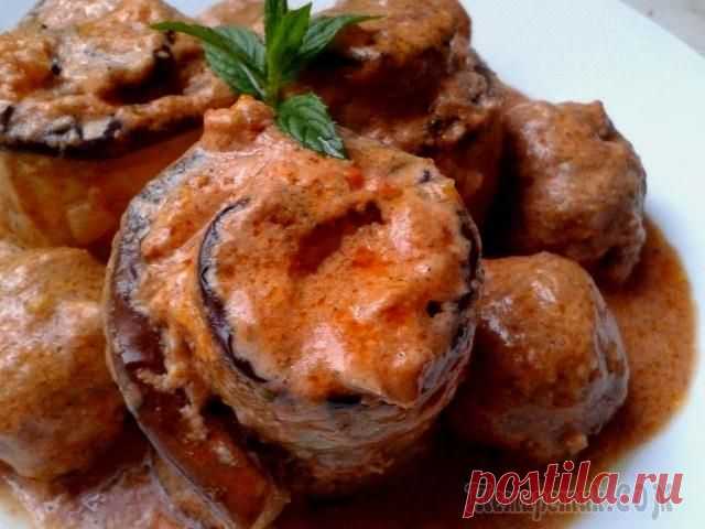 Розы из баклажанов, просто и вкусно!