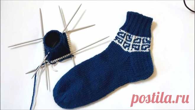 Я вяжу узор на носках ленивым жаккардом | CatDogSweatr | Яндекс Дзен