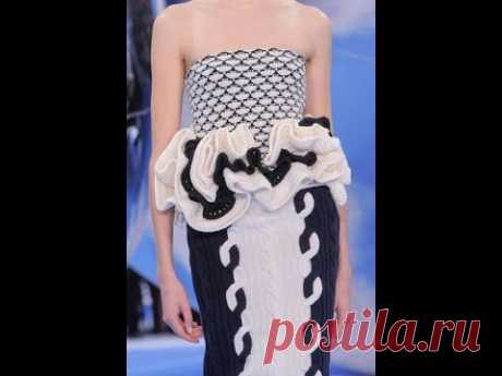 Вязаные платья от Диора. Christian Dior"s knitted dresses.