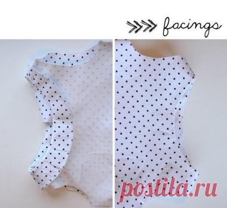 Обработка горловины обтачкой 

Чтобы обработать срез горловины без использования полного подклада можно воспользоваться этим экономичным способом, который не будет утяжелять вам ткань! 

Также этот способ подойдет для обработки проймы рукавов.