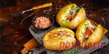 КАРТОФЕЛЬ, ФАРШИРОВАННЫЙ МАСКАРПОНЕ И ВЕТЧИНОЙ