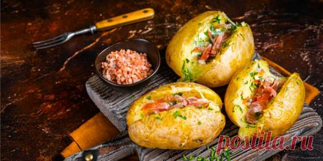КАРТОФЕЛЬ, ФАРШИРОВАННЫЙ МАСКАРПОНЕ И ВЕТЧИНОЙ